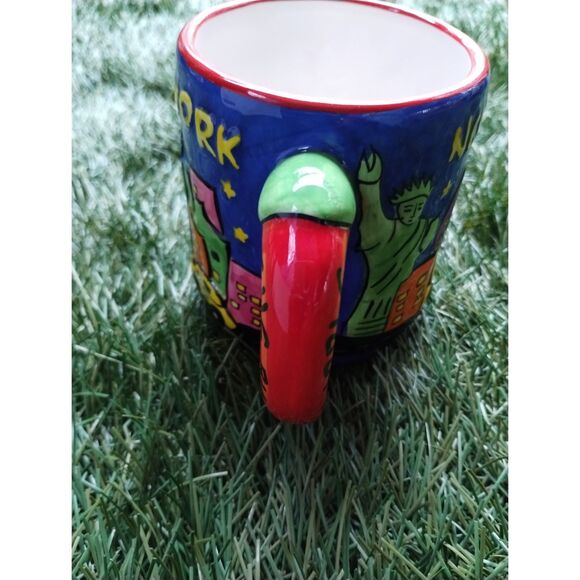 New York The Big Apple Statue of Liberty Taxi Ceramic Coffee Mug Collectible Cup - Picture 2 of 12